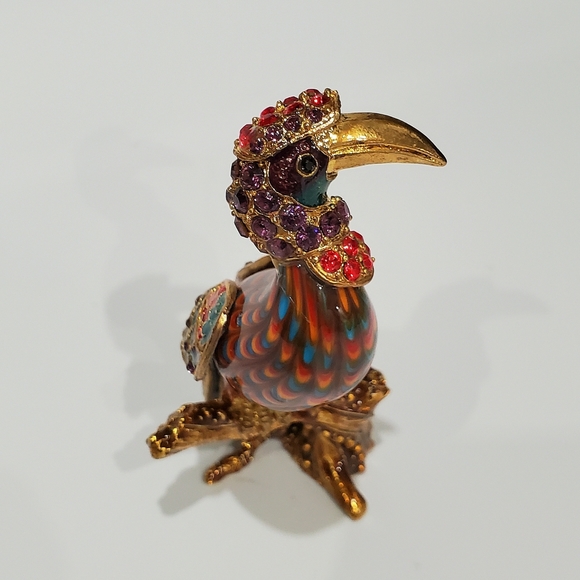 Fitz & Floyd Cleopatra Bird Guild Collection Figurine Swarovski Crystals - Picture 12 of 16